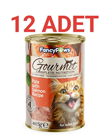 Fancy Paws Somonlu Yetişkin Kedi Konserve Maması x 12 Adet