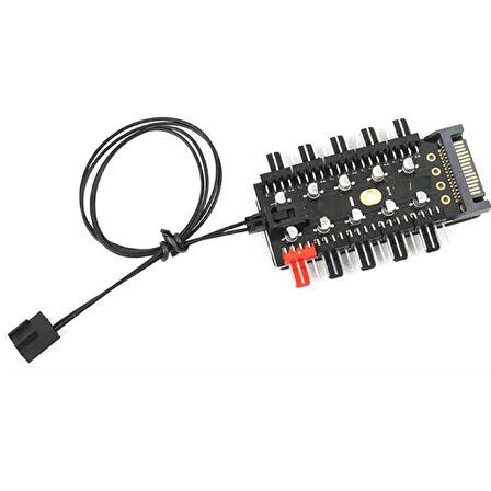 4988 10 Port Fan Power Sata Güç Switch Pwm Çoklayıcı