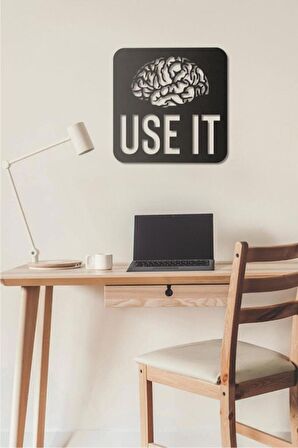 Use It Duvar Tablosu Ahşap Duvar Yazısı