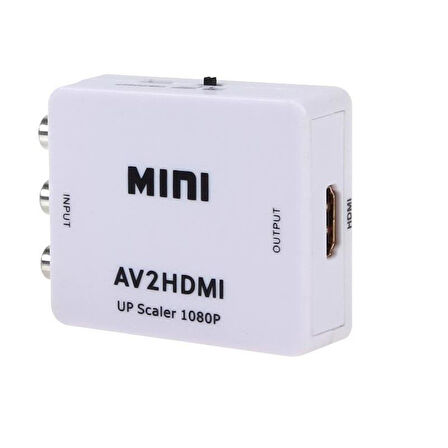 Rca Av To Hdmi Çevirici  + Hdmi Kablo + Rca Kablo