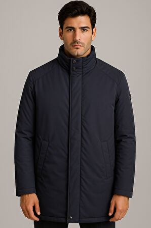 Su İtici Erkek Şişme Mont Lacivert 4543