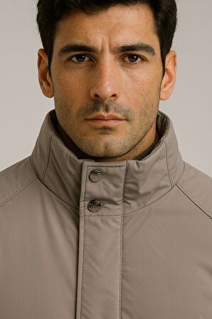 Su İtici Erkek Şişme Mont Vizon 4543