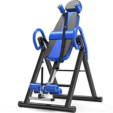 Ters Duruş Sehpası, İnversiyon Terapi Aleti, Baş Aşağı Duruş Egzersiz Standı Inversion Therapy Mavi