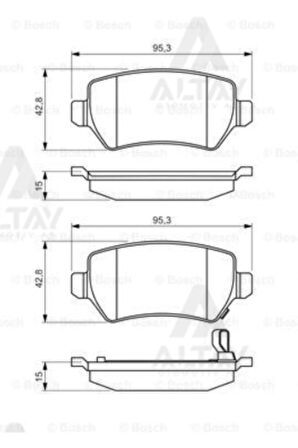 Fren Balata Astra H-g 98-12 / Zafıra 01= / Combo C 01= Arkabsh-0986495218 Bsh-0986495218