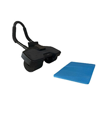 Dijital Sayaçlı Çek Bırak Karın Egzersiz Aleti | 3 Tekerli Ab Wheel + Diz İçin Mat Dahil