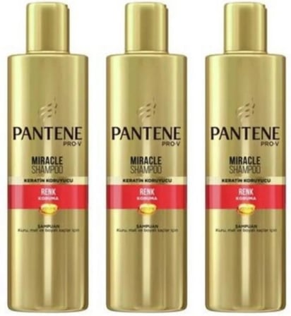 Pantene Miracle Bakım Şampuanı Kuru Mat Boyalı Saçlar 3 x 250 ML