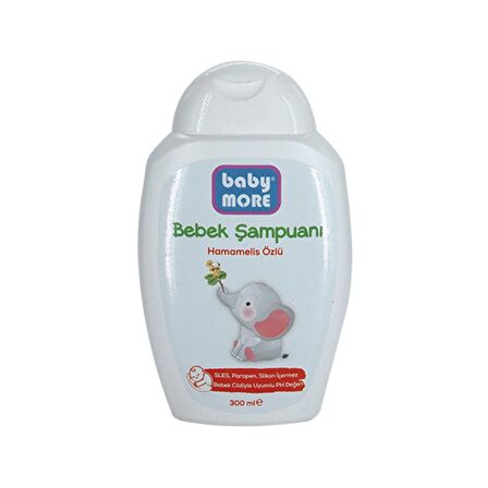 BABY MORE HAMAMELİS ÖZLÜ BEBEK BAKIM ŞAMPUANI 300 ML