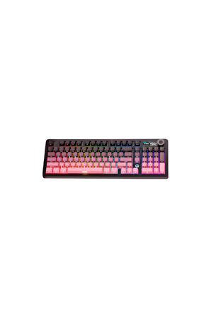 AK980 3 Modlu Hot-Swap TFT Ekranlı Mekanik Oyun Klavyesi-800 Mah Batarya Dinamik RGB