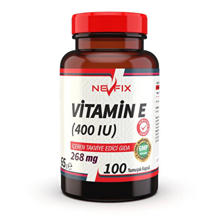  Vitamin E 400 IU (268 MG) 100 Yumuşak Kapsül