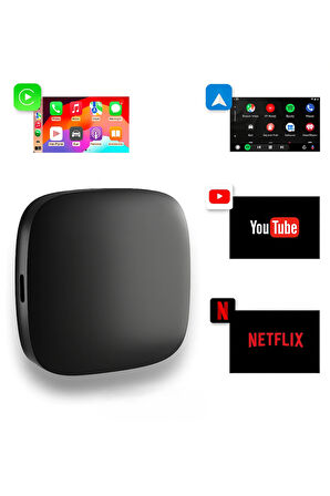 QASUL Wireless Carplay Android Araba 4 Çekirdekli Akıcı FullHd 1080P Wifi 2.4/5G