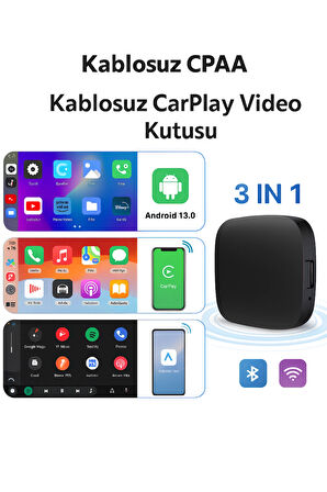 QASUL Wireless Carplay Android Araba 4 Çekirdekli Akıcı FullHd 1080P Wifi 2.4/5G