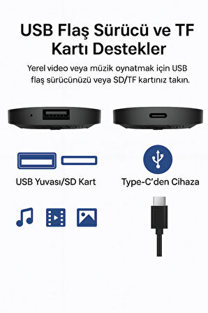 QASUL Wireless Carplay Android Araba 4 Çekirdekli Akıcı FullHd 1080P Wifi 2.4/5G