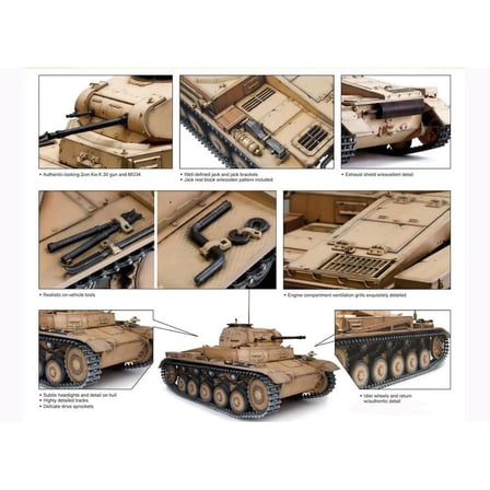 1/6 Pz.Kpfw.II Ausf. C Hafif Tank Maketi, Dragon 75042