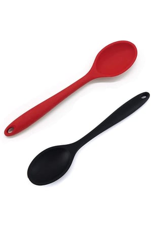 Uzun saplı Silikon Kaşık, Silikon Servis Kaşığı, Pişirme Kaşığı, Karıştırma Kaşığı Isıya Dayanıklı