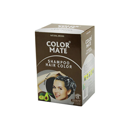 COLOR MATE 10PCS KAHVERENGİ SAÇ BOYAMA ŞAMPUANI (5224)