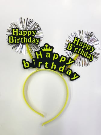 Happy Birthday Neon Renk Doğum Günü Tacı 12 Adet (5224)
