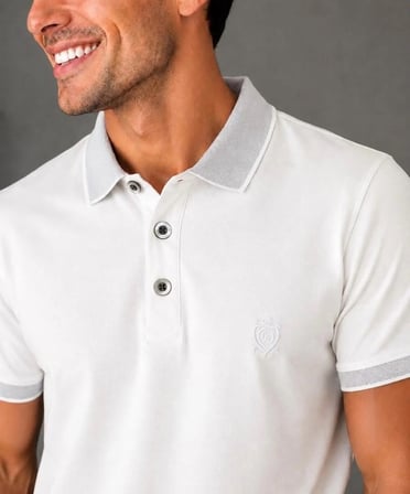 Erkek Çekmeyen Pamuklu Kumaş Kıvrılmaz Polo Yaka T-shirt
