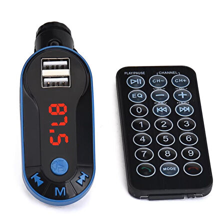  Bt-fm Modulatör Çi̇ft Usb/sd/mp3 12-24 Volt Hafizasiz Bluetooth Fm Transmitter