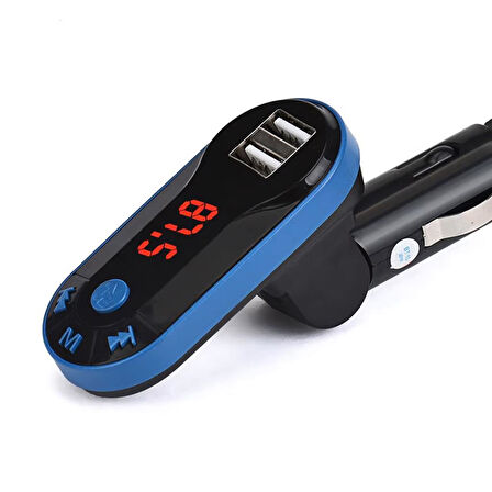  Bt-fm Modulatör Çi̇ft Usb/sd/mp3 12-24 Volt Hafizasiz Bluetooth Fm Transmitter