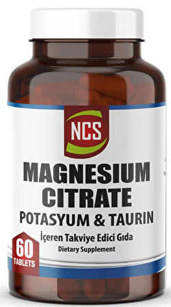 Magnezyum Sitrat 4 Lü Form 60 Tablet (POTASYUM KALİUM) & Vitamin B6 Magnesium Citrate Taurin