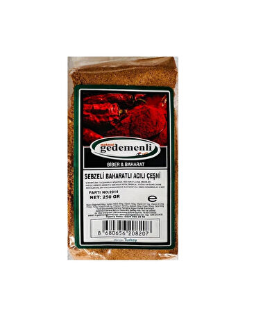 SEBZELİ BAHARATLI ACILI ÇEŞNİ 250 GR