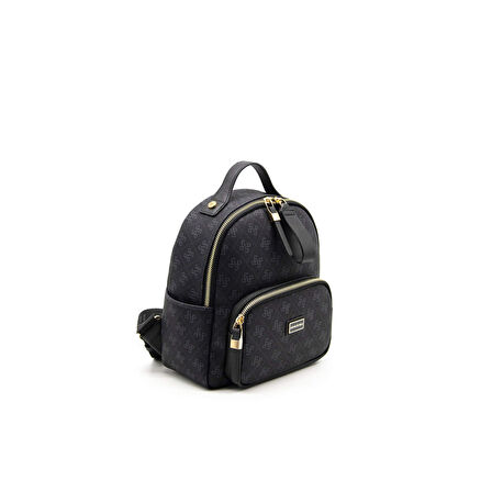 Silver Polo  Kadın Sırt Çantası 1130-45473 SILVER POLO  M178 Siyah-Mat Siyah