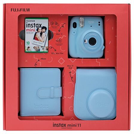 Instax mini 11 Kare Albümlü Mavi Box