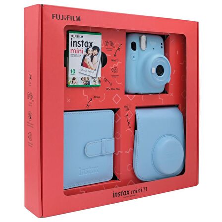 Instax mini 11 Kare Albümlü Mavi Box