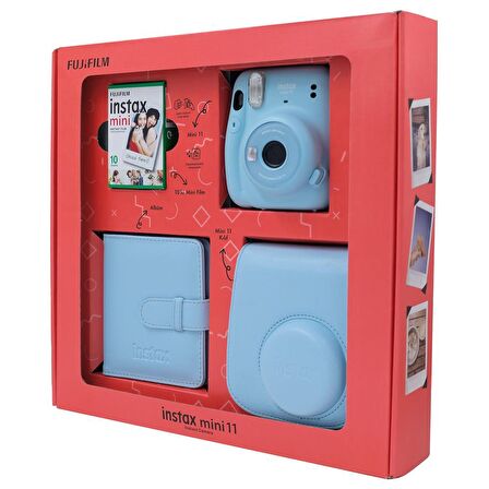 Instax mini 11 Kare Albümlü Mavi Box