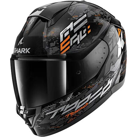 Shark Rıdıll 2 Molokai Kapalı Turuncu Siyah Kask