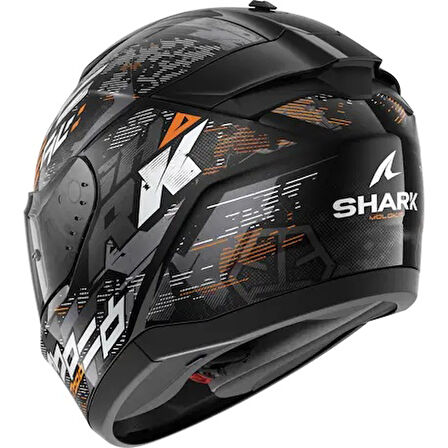 Shark Rıdıll 2 Molokai Kapalı Turuncu Siyah Kask