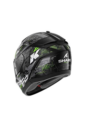 Shark Rıdıll 2 Molokai Mat Yeşil Siyah Kapalı Kask