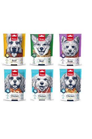 Wanpy 6 Çeşit Karma Köpek Ödülü 100 Gr. X 6 Adet
