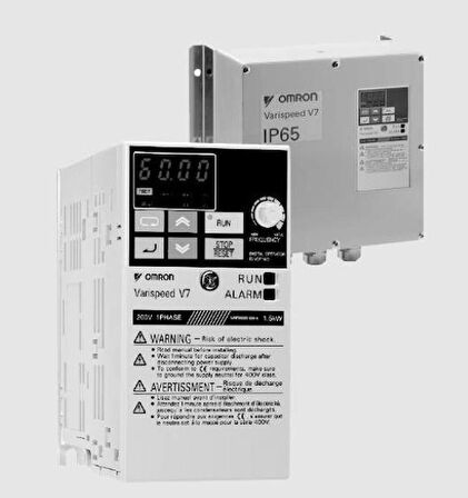 OMRON CIMRV7AZB0P20, 0,25KW 1,6A 240AC 1FAZ ÇEVRİMVEKTÖR İNVERTÖR