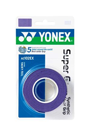 Yonex AC102-3 Super Grab 3lü Mor Overgrip