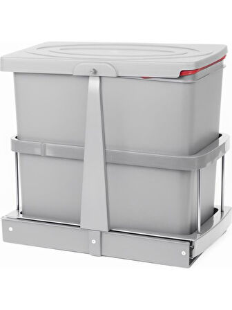 Pyramith 24 Litre Gri Çöp Kovası