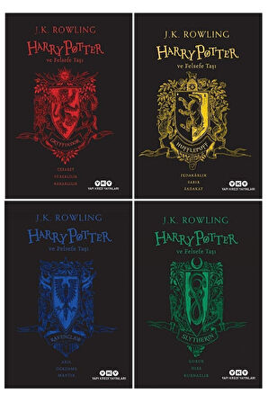 Harry Potter Ve Felsefe Taşı 20. Yıl Özel Baskı 4'lü Set-gryffindor-syltherin-hufflepuff-ravenclaw