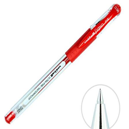 Uni Ball Roller Kalem Signo Needle İğne Uç 0.38 Mm Kırmızı Um 151Nd   10'lu Paket /
