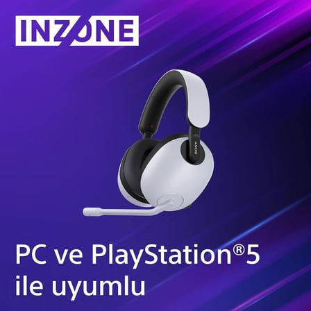 sony inzone h7 whg700w.ce7 kablosuz mikrofonlu kulak üstü oyuncu kulaklığı - outlet
