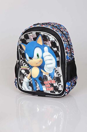 LİSANSLI SONIC ÖZEL KOLEKSİYON İLK VE ORTA ÖĞRETİM OKUL ÇANTASI 