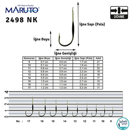 Maruto 2498 Nikel Tekli İğne Beyaz #15 (15 adet)