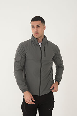 Camp490 Outdoor Tactical Çok Cepli Su İticili Erkek Mevsimlik Taktik Likralı Mont