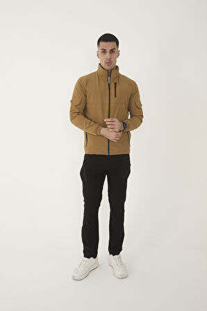 Camp490 Outdoor Tactical Çok Cepli Su İticili Erkek Mevsimlik Taktik Likralı Mont