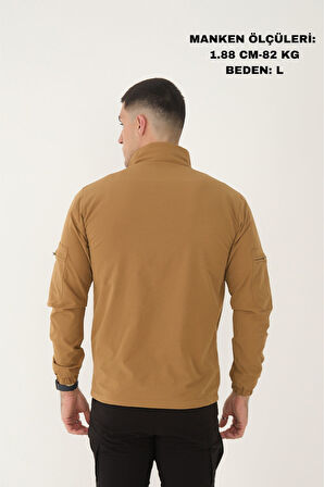 Camp490 Outdoor Tactical Çok Cepli Su İticili Erkek Mevsimlik Taktik Likralı Mont