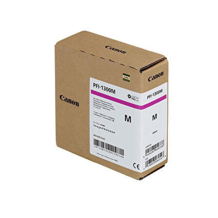 Feyza Bilişim® Canon PFI-1300 M (Magenta) Kırmızı Plotter Orijinal Mürekkep Kartuş 330 ml. (0813C001)