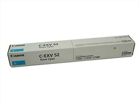 Canon C-EXV 52 Mavi Toner Orjinal, C7565 7570, 7580, 0999C002AA