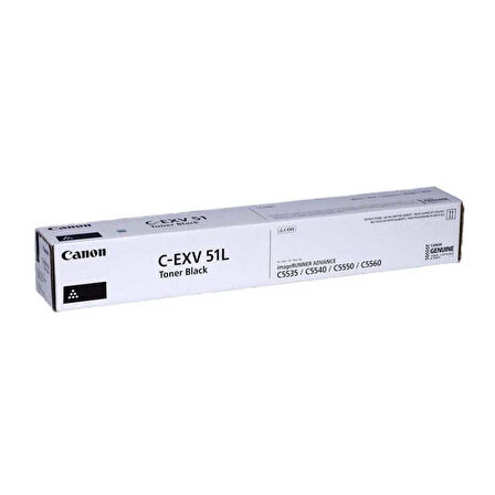 Canon C-EXV-51L-0481C002AA Siyah Orijinal Fotokopi Toneri