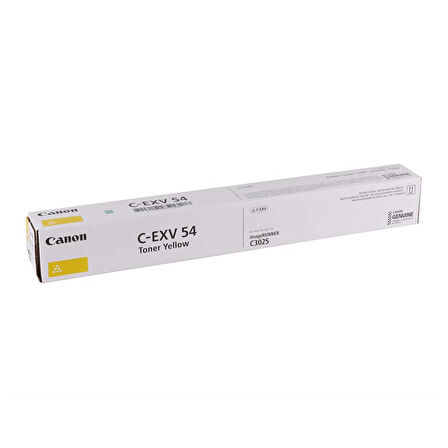 Canon C-EXV-54- 1397C002 Sarı Orijinal Fotokopi Toneri