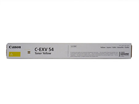 Canon C-EXV 54 Sarı Toner Orjinal, IRC 3025