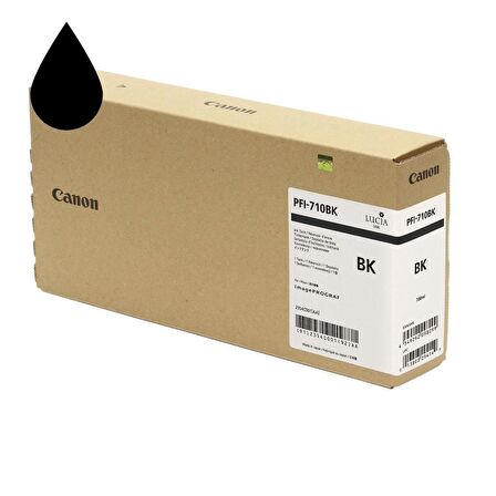 Feyza Bilişim Canon (2354C001) PFI-710 BK (Black) 700 ml Orjinal Mürekkep Kartuşu